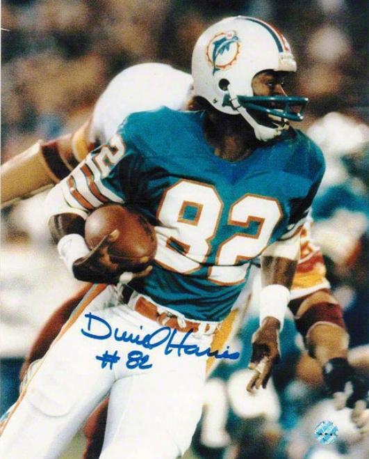 Durirl Harris Autographed Miami Dolphins 8x10 Photo