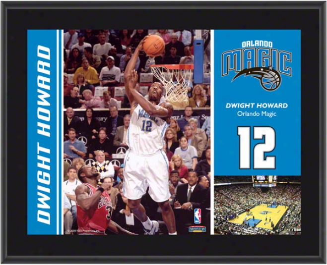 Dwight Howard Plaque  Details: Orlando Magic, Sublimated, 10x13, Nba Plaque