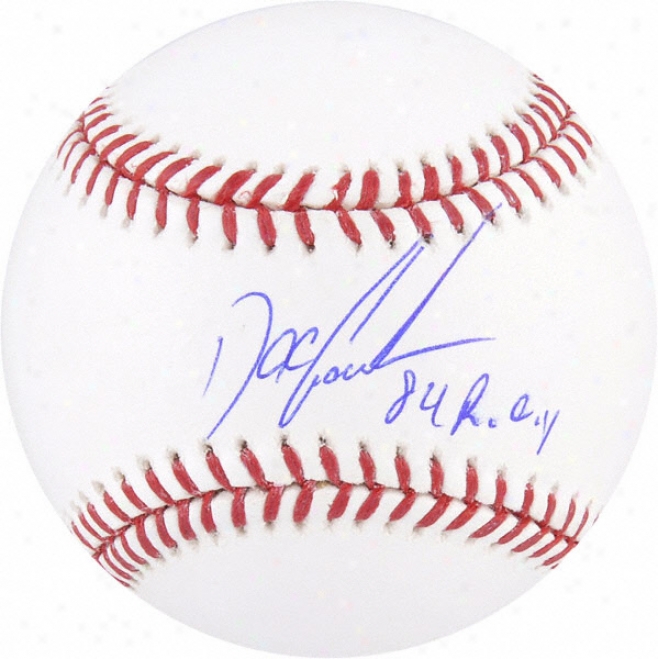 Dwight &quotdoc&quor Gooden Autographed Baseball  Details: 84 Roy Isncription