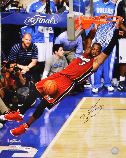 Dwyane Wade Autographed 16x20 Photograph  Details: Miami Heat, 2011 Finals