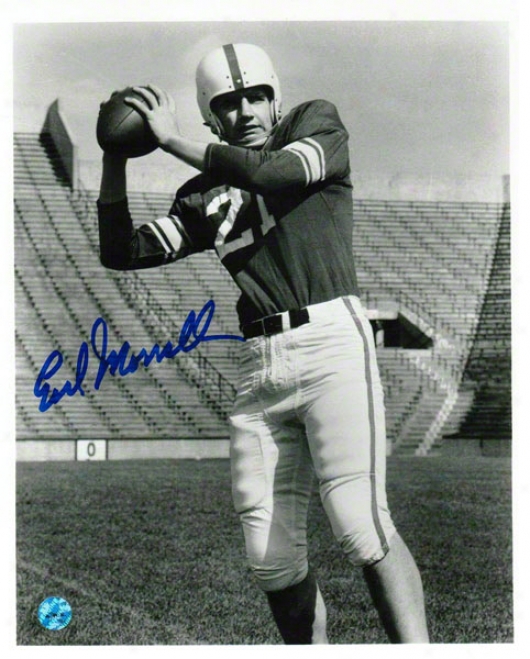 Earl Morrall Michigan State Spartans Autographed 8x10 Photo