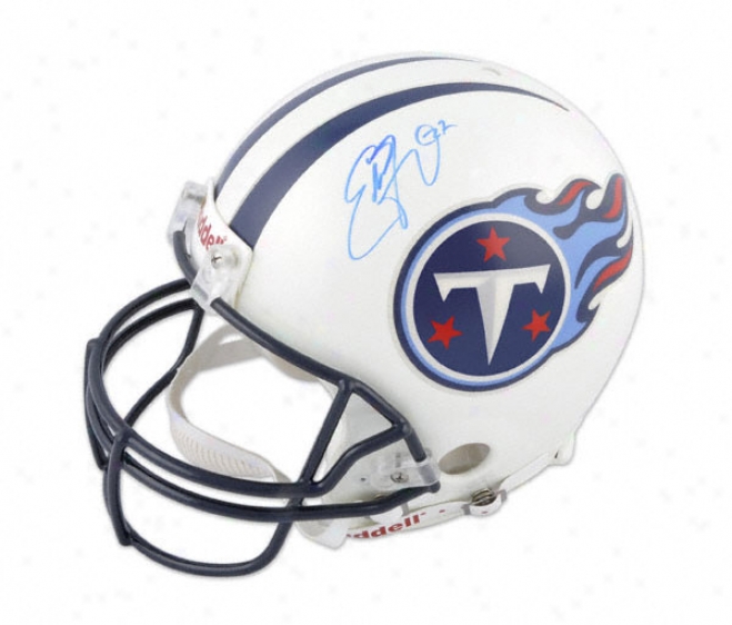 Eddie George Autographed Helmet  Dwtails: Tennessee Titans