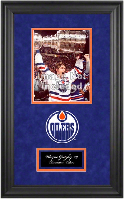 Edmonton Oilers Deluxe 8x10 Team Logo Skeleton