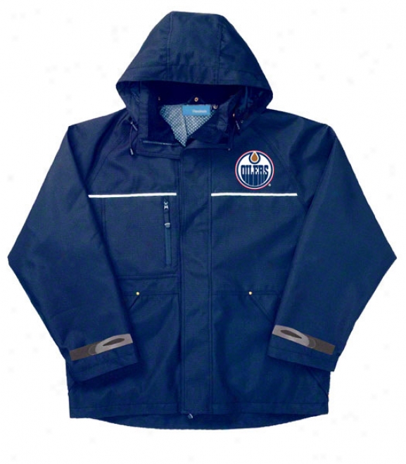 Edmonton Oilers Jacket: Blue Reebok Yukon Jacket