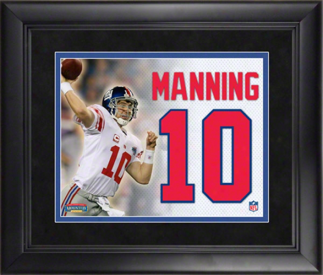 Eli Manning New York Giants Framed Jersey Number Collage