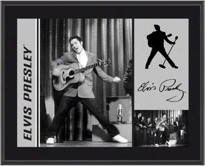 Elvis Presley - 50's On Stage - Sublimated 10x13 Plaque