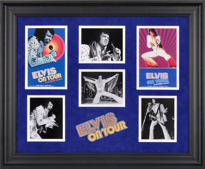 Elvis Presley - Elvis On Tour - Framed Photographs With Logo - Limited Edition Of 1972