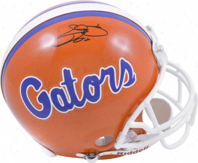 Emmitt Smith Autographed Pro-line Helmet  Details: Floridq Gators, Authentic Riddell Helmet, Inscription