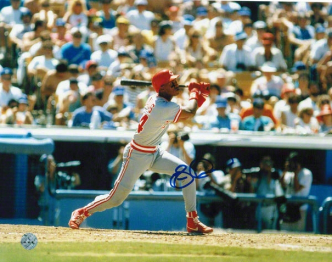 Eric Davis Cincinnati Reds Autographed 8x10 Photo Follow Through