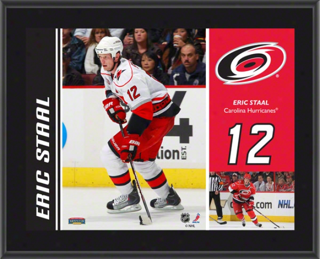 Eric Staal Brooch  Details: Carolina Hurricanes, Sublimated, 10x13, Nhl Plaque