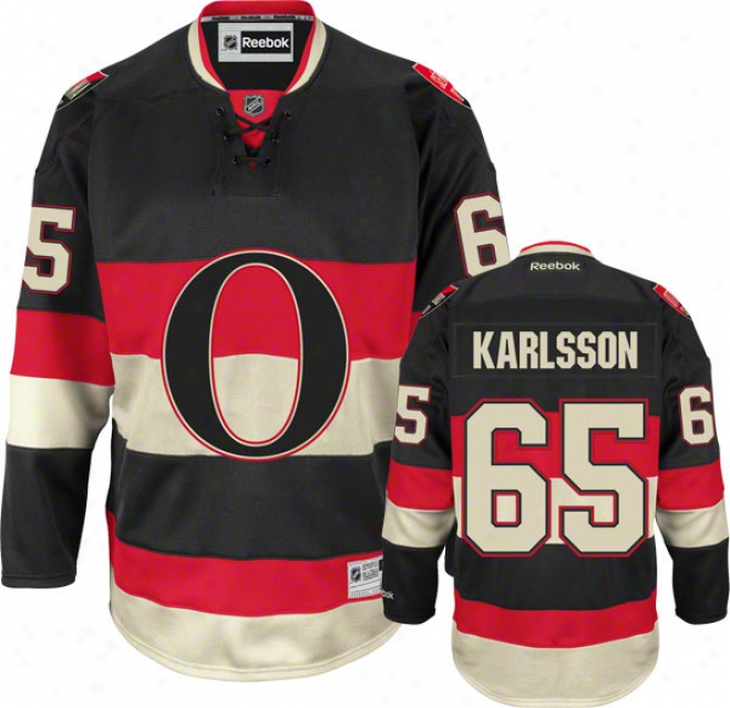 Erik Karlsson Jersey: Reebok Alternate #65 Ottawa Senators Premier Jersey