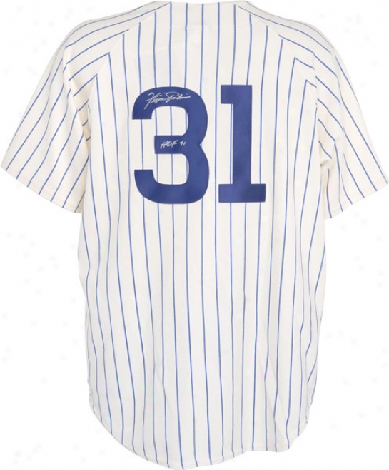 Fergie Jenkins Autographed Jersey  Details: Chicago Cubs, 1969 Style Throwback, Hof 91 Inscription