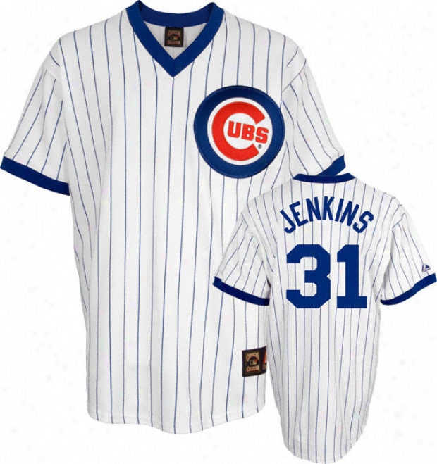 Fergie Jenkins Majestic Cooperstown Throwback Pinstripe Chicago Cubs Jersey