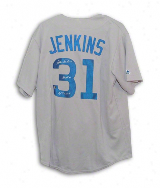 Ferguson Jenkins Chicago Cubs Autographed Gray Majestic Jersey Inscribed Hof 91 And 3192 Ks