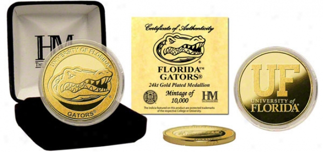 Florida Gators 24kt Gold Coin