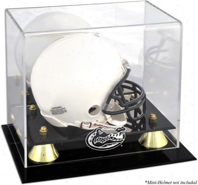 Florida Gators Golden Classic Logo Mink Helmet Display Case