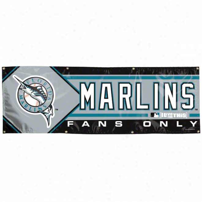 Florida Marlins 2x6 Vinyl Banner