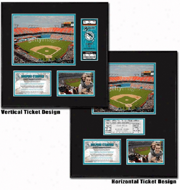 Florida Marlins Ballpark Ticket Frame