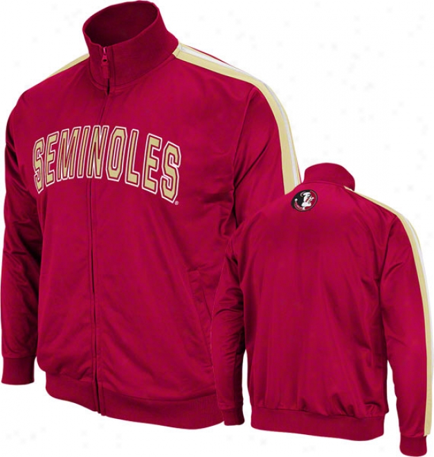 Florida State Seminoles Burgundy Pace Track Jacket