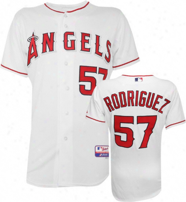 Francisco Rodriguez Majestic Home Authentic Onfield Impudent Base Los Angeles Angels Of Anaheim Jersey