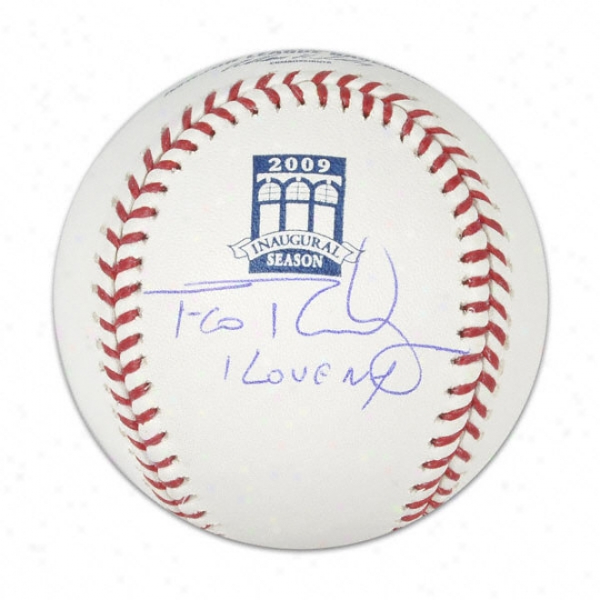 Francisco Rodriguez New York Mets Aut0graphed Basebal W/ Inscription &quoti Love Ny&quot