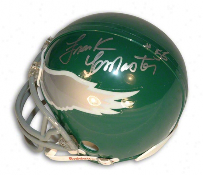 Frank Lemaster Autographed Philadelphia Eagles Mini Helmet