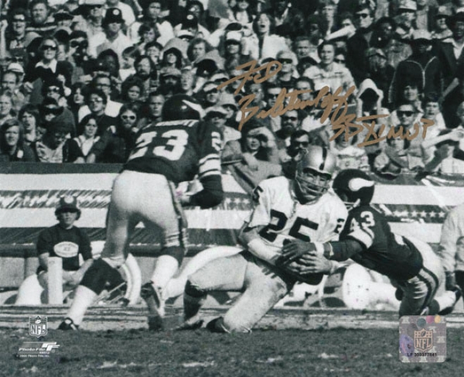 Fred Biletnikoff Oakland Raiders - Catch - Autogfaphed 8x10 Photograph Wigh Sb Xi Mvp Inscription