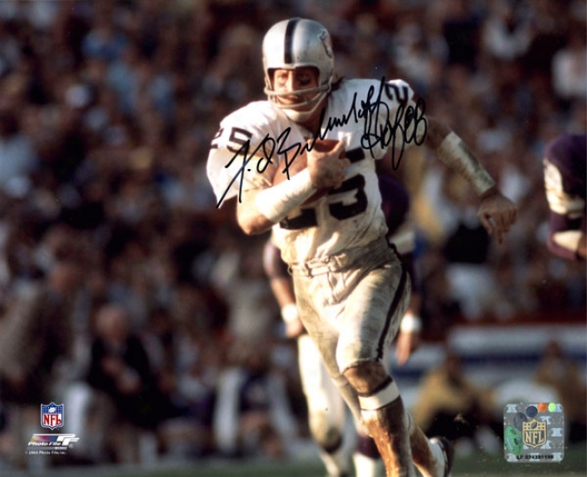 Fred Biletnikoff Oakland Raiders -running- Autographed 8x10 Photograph With Hof-88 Inscription