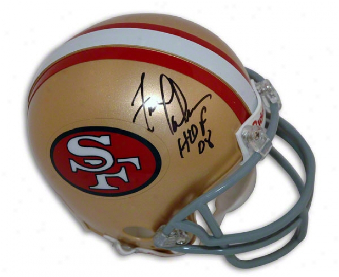 Fred Dean San Francisco 49ers Autographed Mini Helmet With Hof 08 Inscripttion