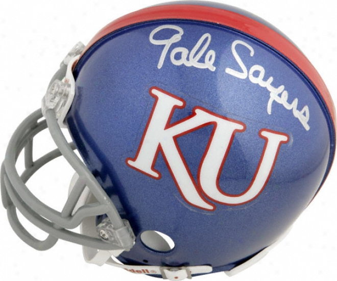 Wind Sayers Kansas Jayhawks Autographed Mini Helmet