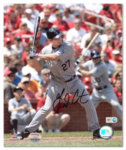 Garrett Atkins Colorado Rockies - Batting - Autorgaphed 8x10 Photograph