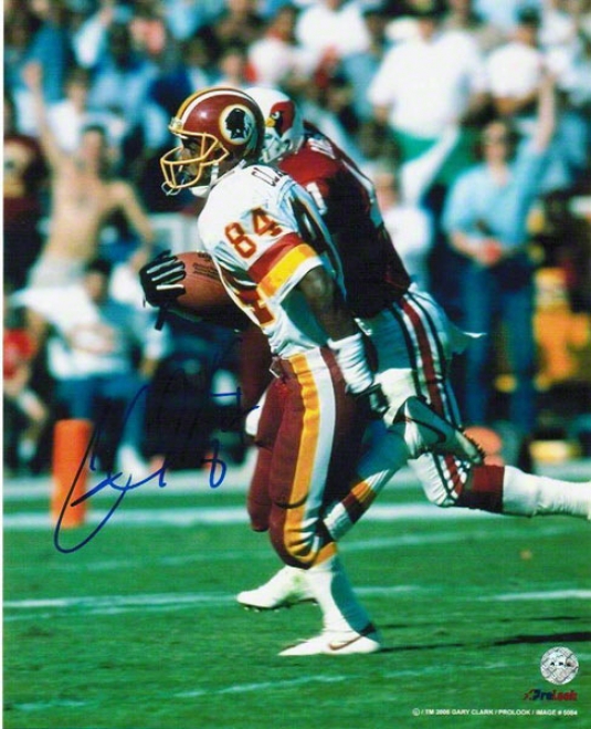 Gary Clark Autographed Washington Redskins 8x10 Photo