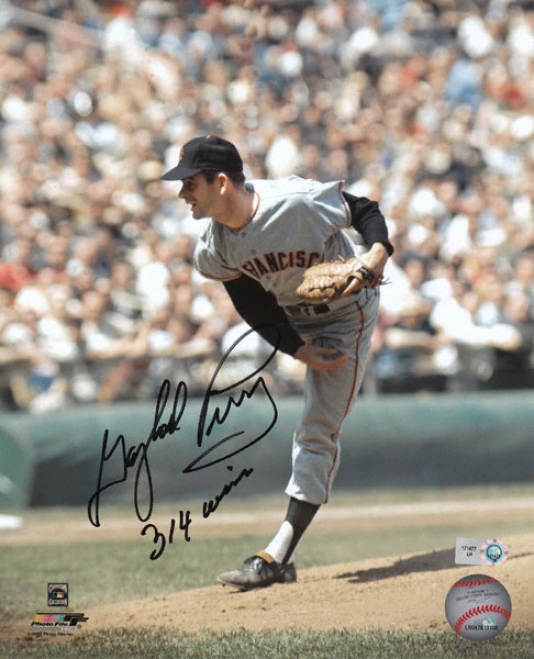 Gaylord Perry San Francisco Giants Autographed 8x10 Photograph With 314 Wins Inscription