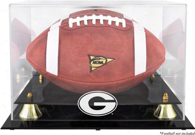 Georgia Bulldogs Golden Classic Logo Football Display Case
