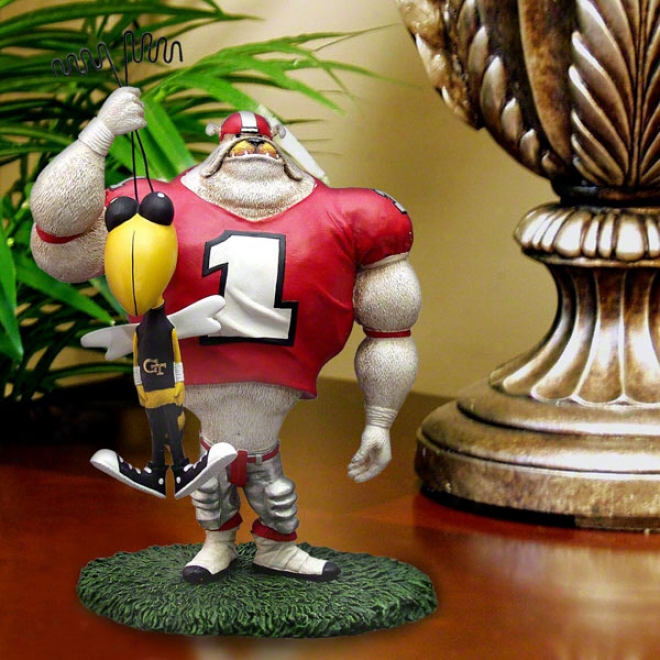 Georgia Bulldogs Lester Single Suppress Rivalry Figurine