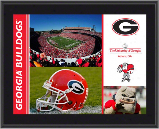 Georgia Bulldogs Plaque  Details: Sublimated, 10x13, Ncaa Plwque