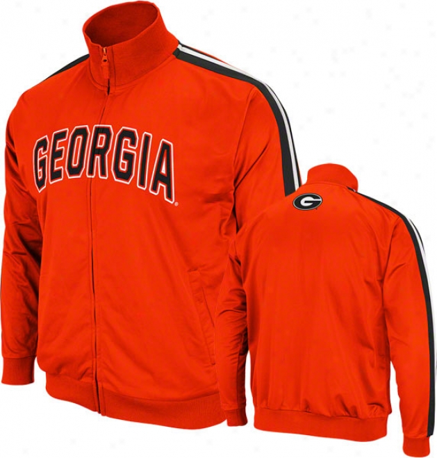 Georgia Bulldogs Red Pace Track Jacket