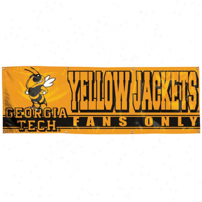 Georgia Tech Yellow Jackets 2x6 Vinyl Banner