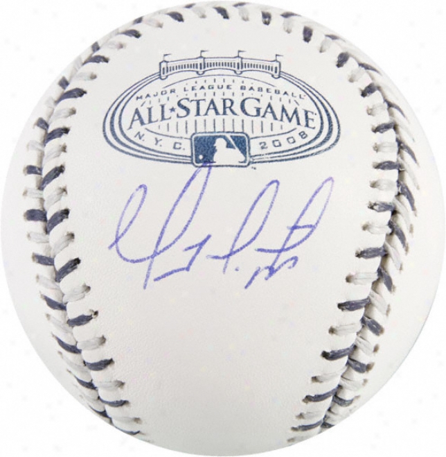 Geovany Soto Chicgo Cubs Autographed 2008 Yankees Stadium All-star Baseball