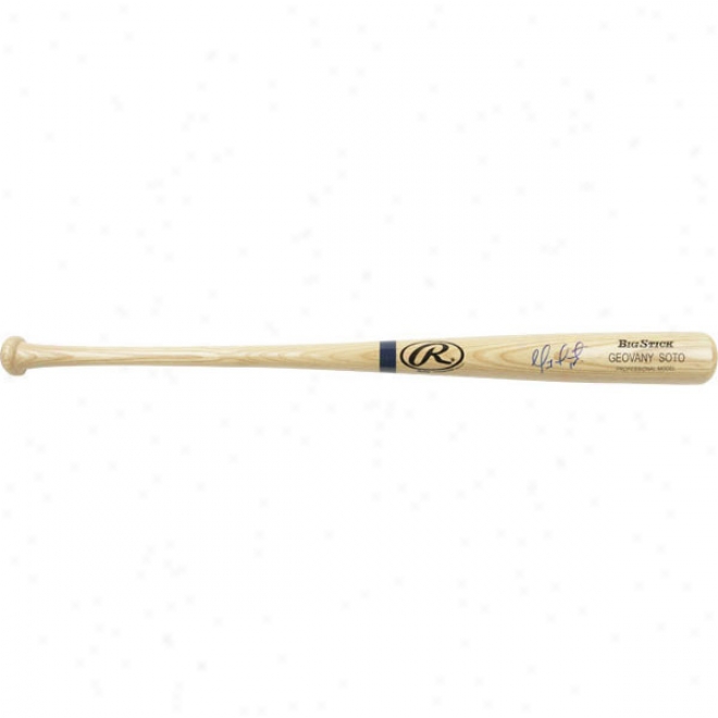 Geovany Soto Chicago Cubs Autographed Rawlings Wicked Big Stick Bat W/ Inscription &quotroy 08&quot