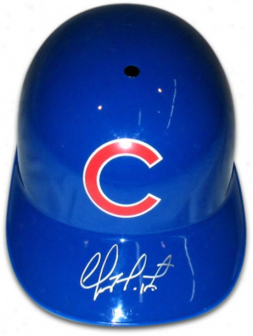 Geovany Soto Chicago Cubs Autographed Replica Full Size Battimg Helmet