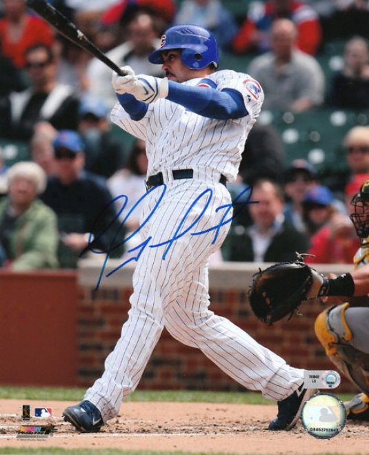 Geovany Soto Chixago Cubs - Batting - Autographed 8x10 Photograph