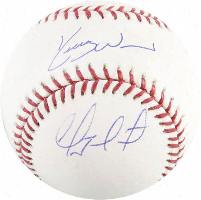 Geovany Soto & Kerry Wood Autographed Baseball  Details: Dual Signatures