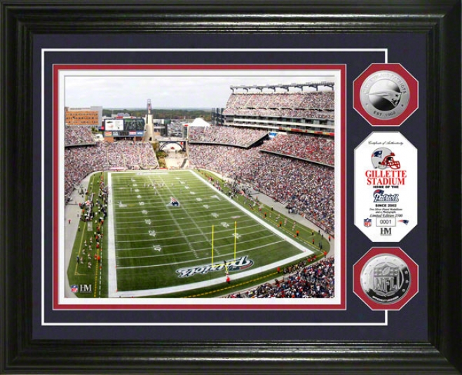 Gillette Stadium Photo Mint: New Englahd Patriots Silver Coin Photo Mint