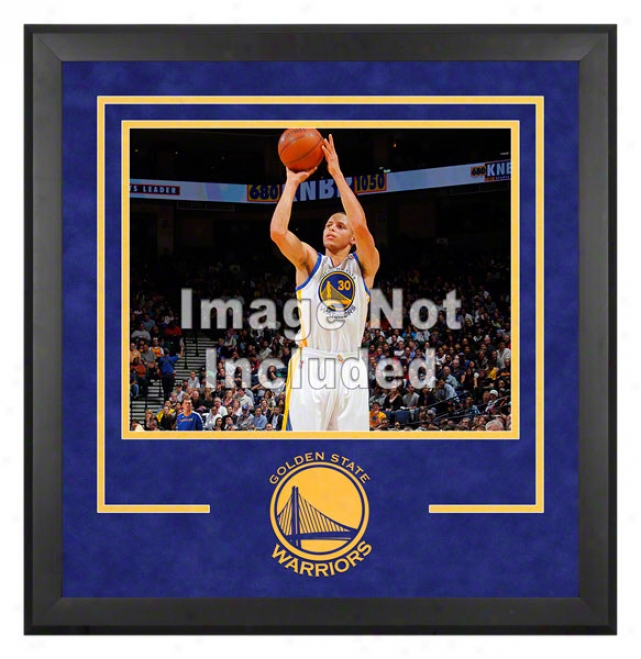 Golden State Warriors 16x20 Horizontal Setup Framw With Team Logo