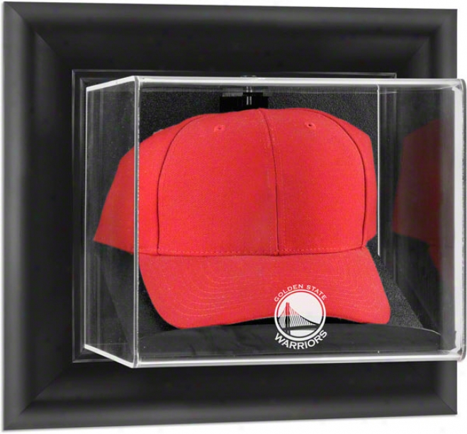 Golden National Warriprs Framed Wall Mounted Logo Cap Display Case