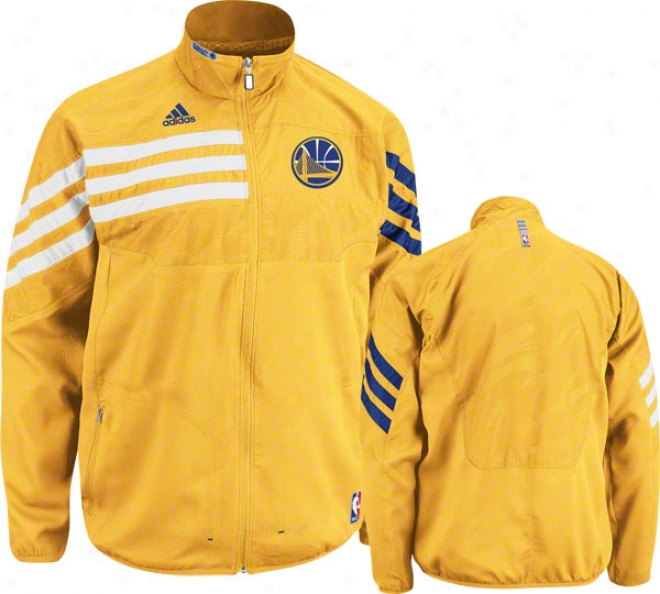 Golden State Warriors Gold 2011-2012 Western Conference On-court Warm-up Jacket