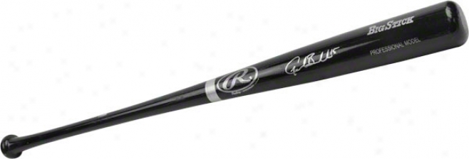 Gordon Beckham Autographed Bat  Details: Mourning Big Stick Brick~