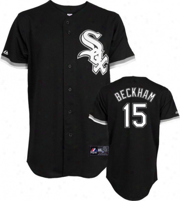 Gordo nBeckham Jersey: Adult Majestic Alternate Black Replica #15 Chicago Pure Sox Jersey