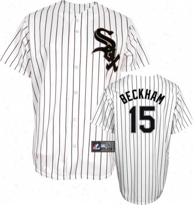 Gordon Beckham Jersey: Person of mature age Majestic Home Pinstripe Replica #15 Chicago White Sox Jersey